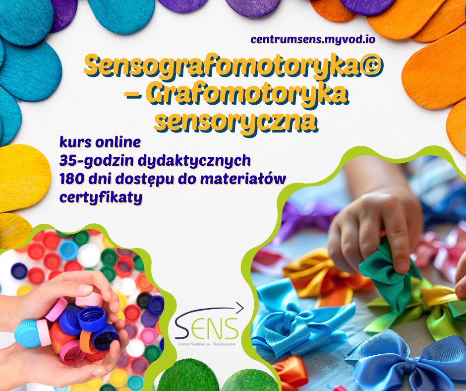 Sensografomotoryka©- grafomotoryka sensoryczna©. Kurs online w formie nagrań video